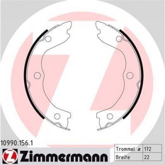 Комлект тормозных накладок ZIMMERMANN 109901561