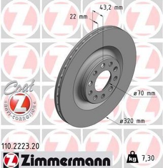 Автозапчасть ZIMMERMANN 110.2223.20