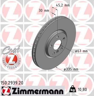 Автозапчастина ZIMMERMANN 150.2939.20