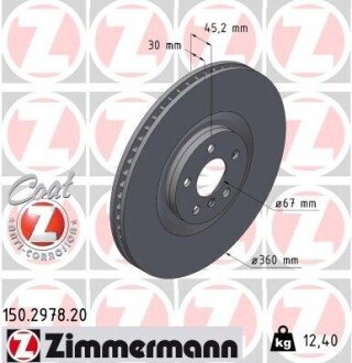 TARCZA HAMULC. BMW 1 F40 19- PP ZIMMERMANN 150297820