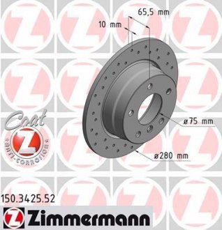 Автозапчастина ZIMMERMANN 150.3425.52