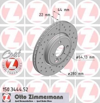 Автозапчастина ZIMMERMANN 150.3444.52