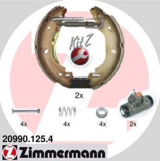 Гальмівні колодки (набір) ZIMMERMANN 20990.125.4