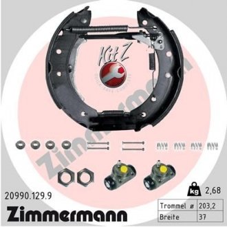 Комлект тормозных накладок ZIMMERMANN 209901299