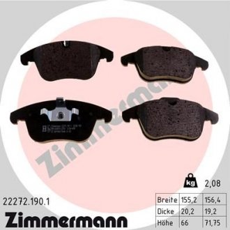 Тормозные колодки - ZIMMERMANN 22272.190.1