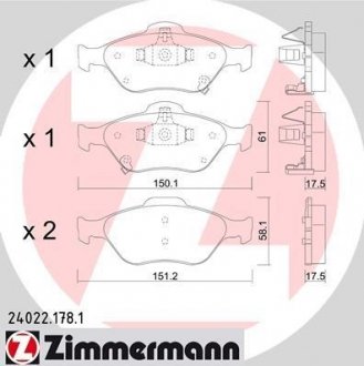 Автозапчасть ZIMMERMANN 240221781