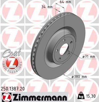 Автозапчастина ZIMMERMANN 250.1387.20