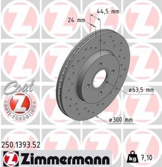 Автозапчастина ZIMMERMANN 250.1393.52