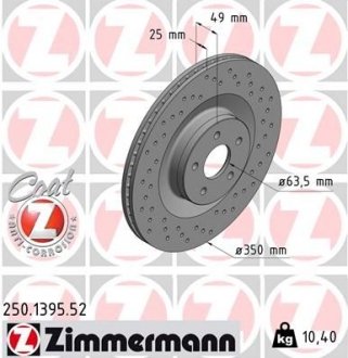 Автозапчастина ZIMMERMANN 250.1395.52