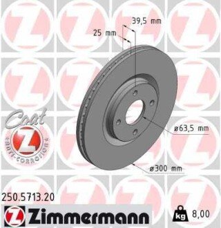 Автозапчастина ZIMMERMANN 250.5713.20