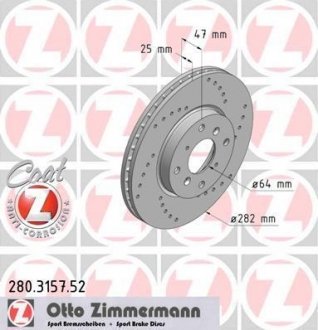 Автозапчастина ZIMMERMANN 280.3157.52