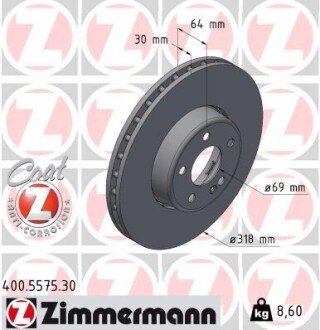 TARCZA HAM./PRZ/ DB C-KLASA /W206/ 21- ZIMMERMANN 400557530