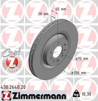 Автозапчастина ZIMMERMANN 430.2640.20