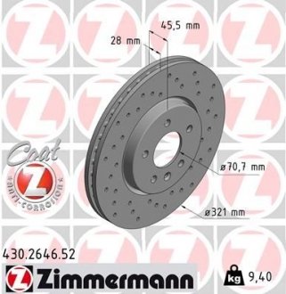 Автозапчасть ZIMMERMANN 430.2646.52