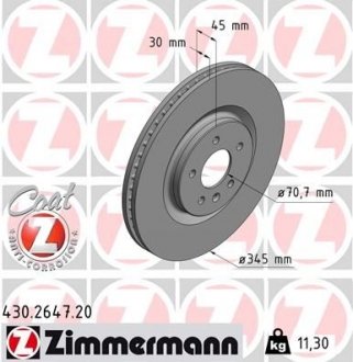 Автозапчасть ZIMMERMANN 430.2647.20