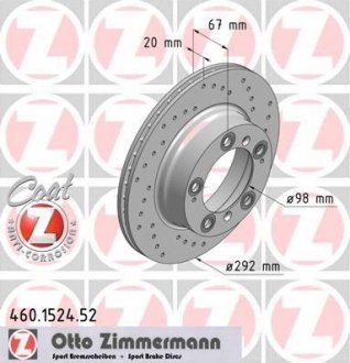 Автозапчастина ZIMMERMANN 460.1524.52