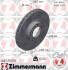 TARCZA HAM./PRZ/ /L/ PORSCHE TAYCAN 19- /BLACK Z/ ZIMMERMANN 460455354 (фото 1)