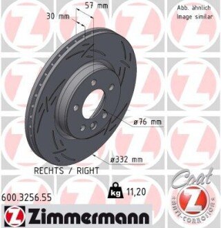 Автозапчастина ZIMMERMANN 600.3256.55