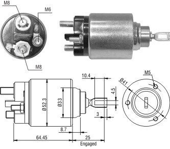 Реле втягуюче ZM ZM1371