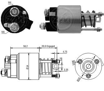 Втягуюче реле стартера ZM ZM 1397