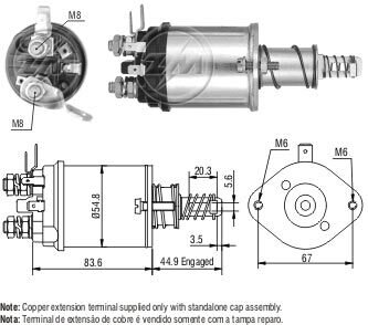 Втягуюче реле стартера ZM ZM 1615