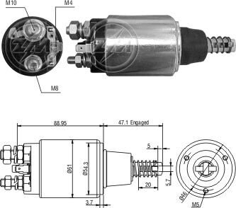 Втягуюче реле стартера ZM ZM 1640