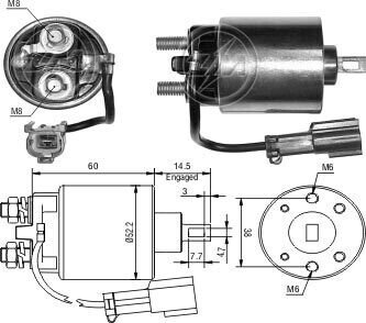 Реле втягивающее ZM ZM1719