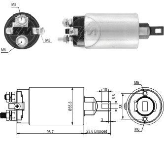 Втягуюче реле стартера ZM ZM 1895