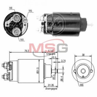 Втягуюче реле стартера ZM ZM2762