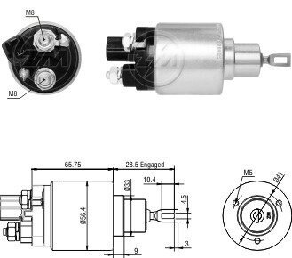 Втягуюче реле стартера ZM ZM2978