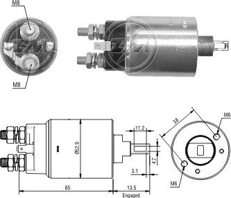 Втягуюче реле стартера ZM ZM 2981