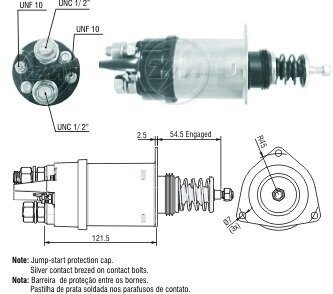 Втягуюче реле стартера ZM ZM362