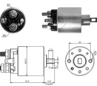 Втягуюче реле стартера ZM ZM3719