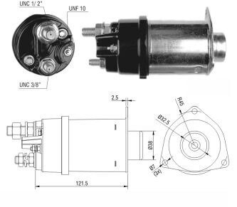 Реле втягивающего стартера ZM ZM451