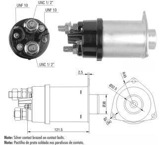 Втягуюче реле стартера ZM ZM458