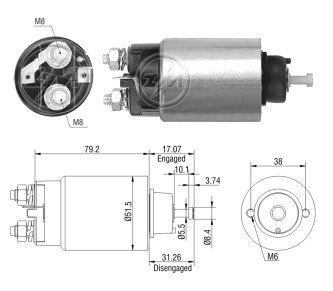 Втягуюче реле стартера ZM ZM 4760