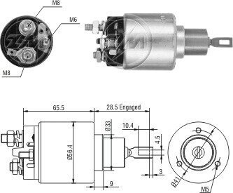 Втягуюче реле стартера ZM ZM4775