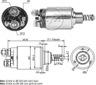 Втягуюче реле стартера ZM ZM636