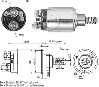 Втягуюче реле стартера ZM ZM 637