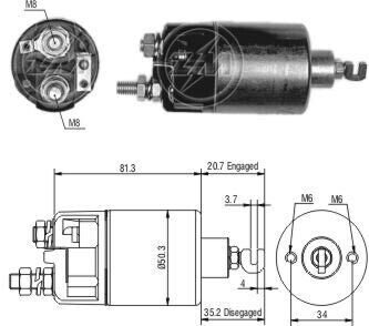 Реле втягивающего стартера ZM ZM660