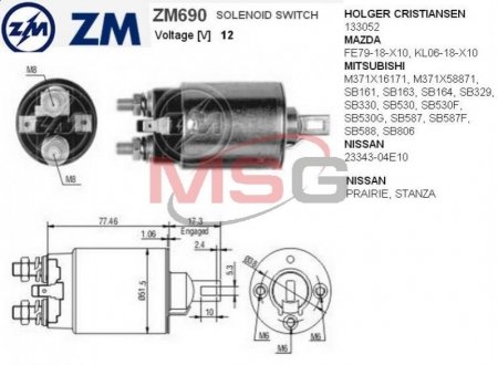 Автозапчасть ZM ZM690