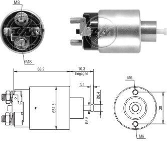 Втягуюче реле стартера ZM ZM6995