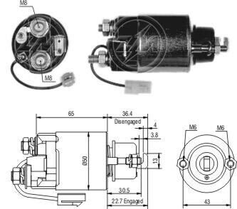 Реле втягуюче стартера ZM ZM704