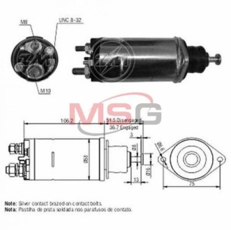 Втягуюче реле стартера ZM ZM813