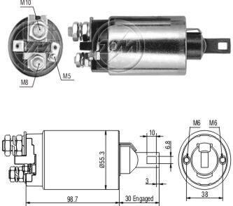 Втягуюче реле стартера ZM ZM 890