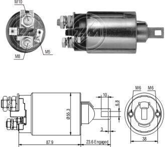 Втягуюче реле стартера ZM ZM892